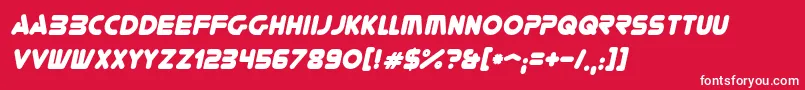 fuente YoureGoneItalic – Fuentes Blancas Sobre Fondo Rojo