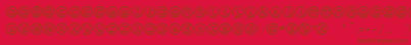 LinotypeMailboxLight Font – Brown Fonts on Red Background