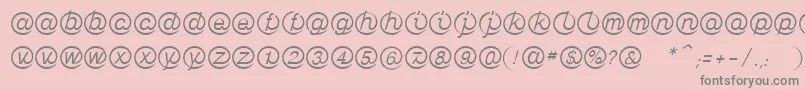 LinotypeMailboxLight Font – Gray Fonts on Pink Background