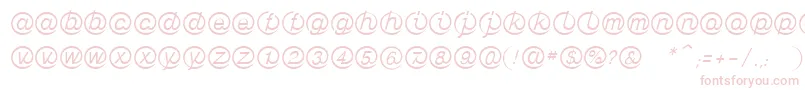 LinotypeMailboxLight Font – Pink Fonts on White Background