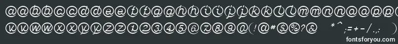 LinotypeMailboxLight Font – White Fonts on Black Background