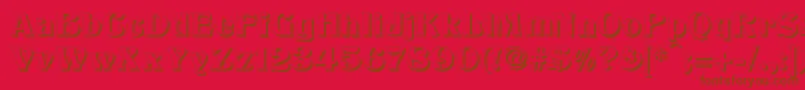 Police TitaniaShadow – polices brunes sur fond rouge