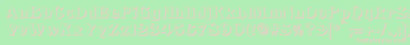 TitaniaShadow Font – Pink Fonts on Green Background