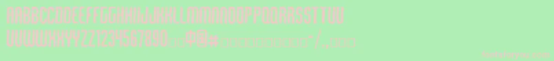 Шрифт Qirof – розовые шрифты на зелёном фоне