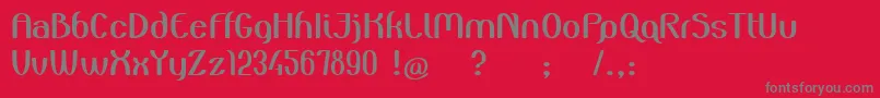 ZuiderPostduifDemo Font – Gray Fonts on Red Background