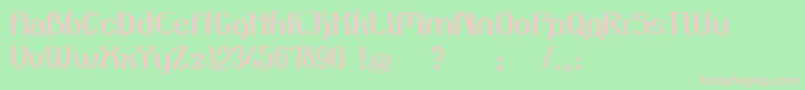 ZuiderPostduifDemo Font – Pink Fonts on Green Background