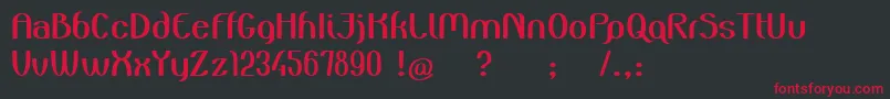 ZuiderPostduifDemo Font – Red Fonts on Black Background