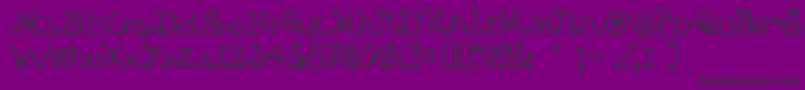 Bsurp ffy-Schriftart – Schwarze Schriften auf violettem Hintergrund