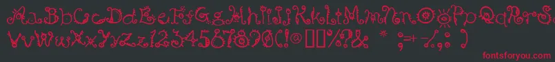 Bsurp ffy Font – Red Fonts on Black Background