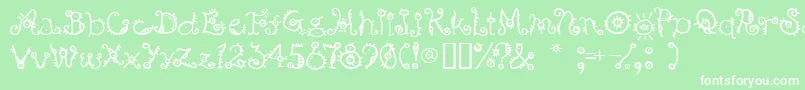 Bsurp ffy Font – White Fonts on Green Background