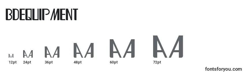 BdEquipment Font Sizes