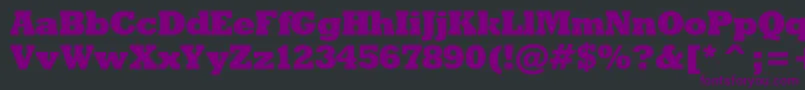 Rodeoxbc Font – Purple Fonts on Black Background