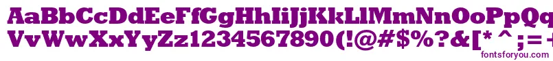 Rodeoxbc-fontti – violetit fontit