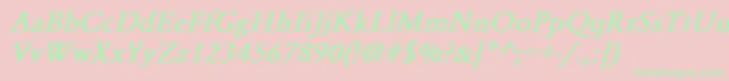 More about GaramondNormalBoldItalic Font GaramondNormalBoldItalic Font – Green Fonts on Pink Background