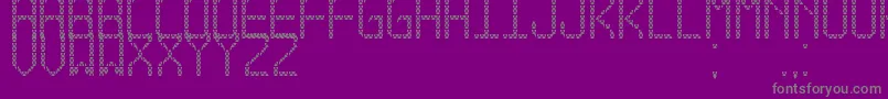 TriangledTfb Font – Gray Fonts on Purple Background