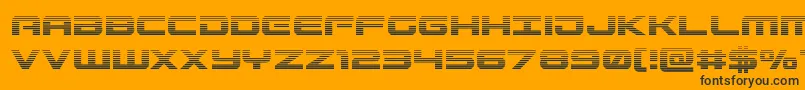 Gunshipgrad Font – Black Fonts on Orange Background