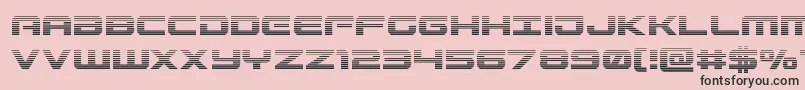 Gunshipgrad Font – Black Fonts on Pink Background