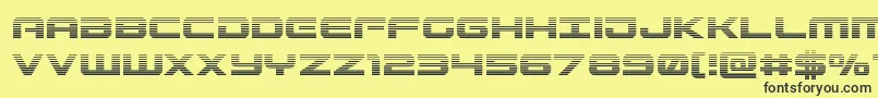 Gunshipgrad Font – Black Fonts on Yellow Background