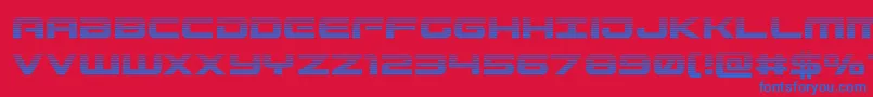 Police Gunshipgrad – polices bleues sur fond rouge