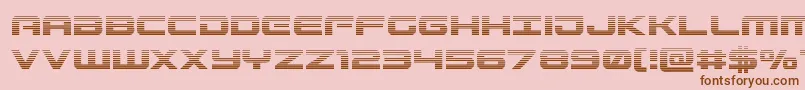 Gunshipgrad Font – Brown Fonts on Pink Background