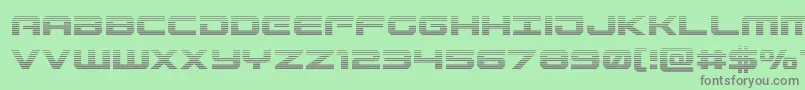 fuente Gunshipgrad – Fuentes Grises Sobre Fondo Verde
