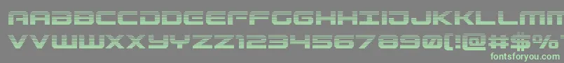 fuente Gunshipgrad – Fuentes Verdes Sobre Fondo Gris