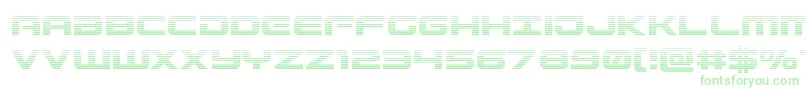 Gunshipgrad Font – Green Fonts on White Background