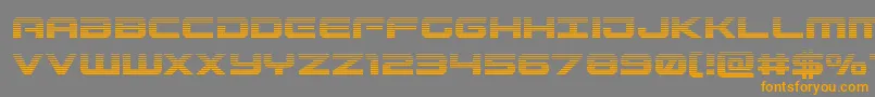 Шрифт Gunshipgrad – оранжевые шрифты на сером фоне