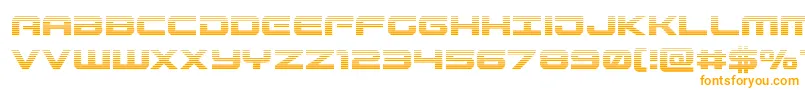 Gunshipgrad Font – Orange Fonts on White Background