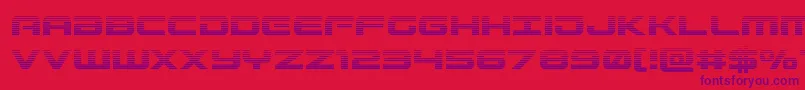 Gunshipgrad Font – Purple Fonts on Red Background