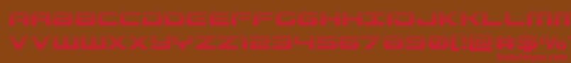 Gunshipgrad Font – Red Fonts on Brown Background