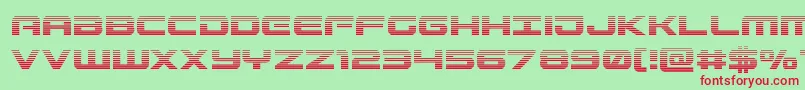 Gunshipgrad Font – Red Fonts on Green Background