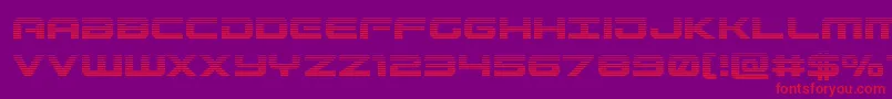 Gunshipgrad Font – Red Fonts on Purple Background