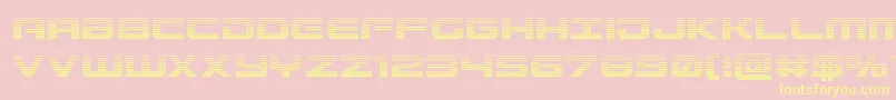 Gunshipgrad Font – Yellow Fonts on Pink Background