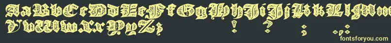 JmhMorenetaDivineOld Font – Yellow Fonts on Black Background