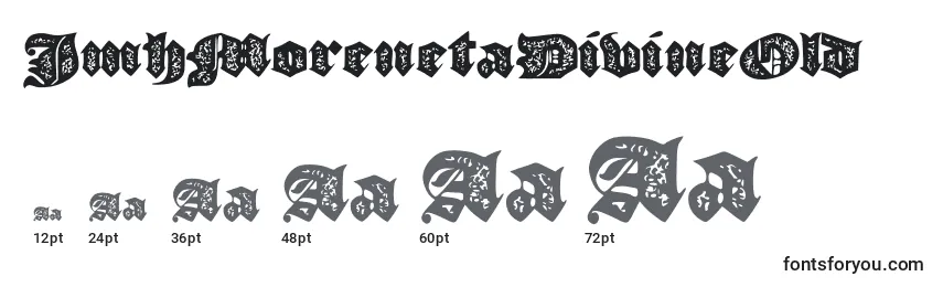 Размеры шрифта JmhMorenetaDivineOld (32869)