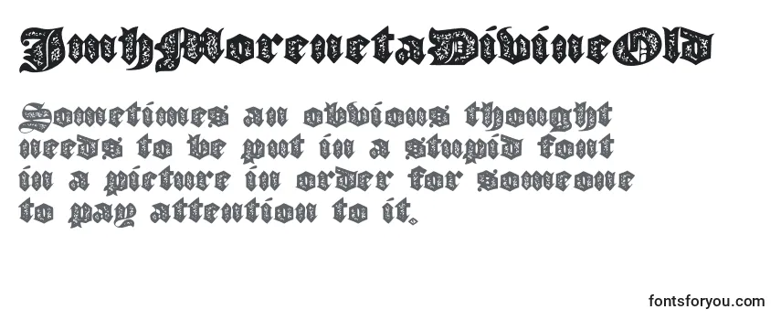 Review of the JmhMorenetaDivineOld (32869) Font