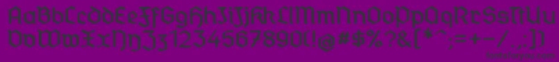 StandardGraf Font – Black Fonts on Purple Background