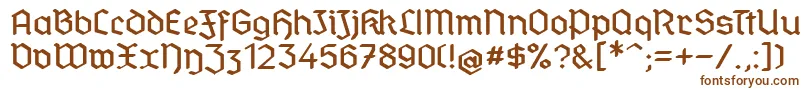 StandardGraf Font – Brown Fonts on White Background