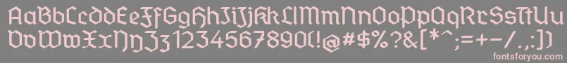 StandardGraf Font – Pink Fonts on Gray Background