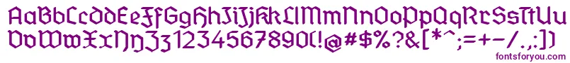 StandardGraf Font – Purple Fonts on White Background