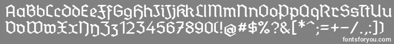 StandardGraf Font – White Fonts on Gray Background