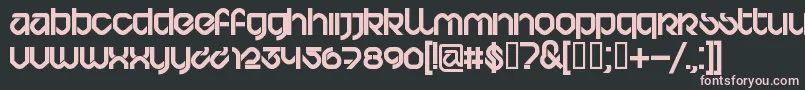 Bdbardus Font – Pink Fonts on Black Background