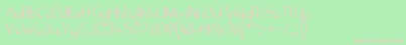 Elfarg98 Font – Pink Fonts on Green Background