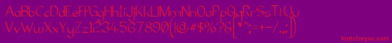 Elfarg98 Font – Red Fonts on Purple Background