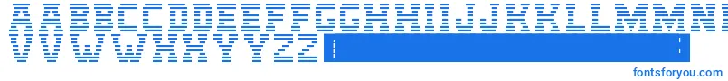 IbmLogo Font – Blue Fonts on White Background