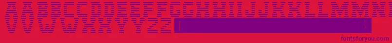 IbmLogo Font – Purple Fonts on Red Background