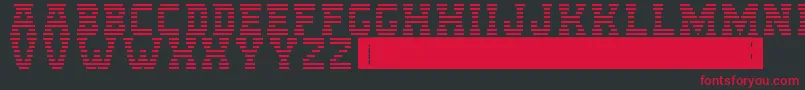 Шрифт IbmLogo – красные шрифты на чёрном фоне