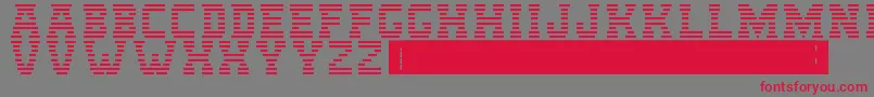 Шрифт IbmLogo – красные шрифты на сером фоне