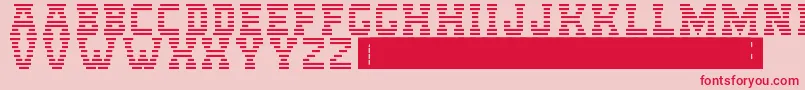 IbmLogo Font – Red Fonts on Pink Background